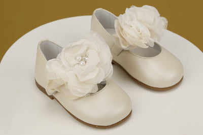 Flower Strap Toddler Girl Shoes by Mia Bambina Boutique Canada