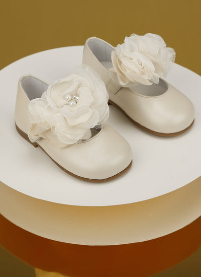 Flower Strap Toddler Girl Shoes by Mia Bambina Boutique Canada