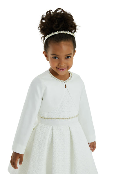 Girls Communion Bolero with Sleeves Mia Bambina Boutique Canada