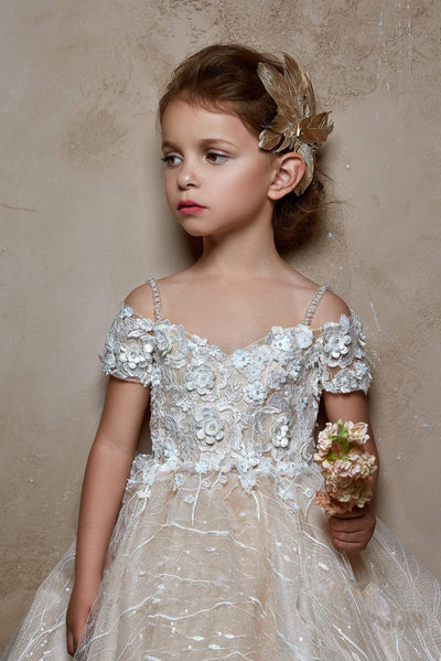 One shoulder flower girl dress hotsell