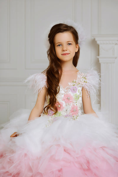 High End Cotton Candy Dress for Children Photography Prop and Birthdays by Mia Bambina Boutique Canada