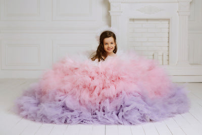 High End Cotton Candy Dress for Children Photography Prop and Birthdays by Mia Bambina Boutique Canada