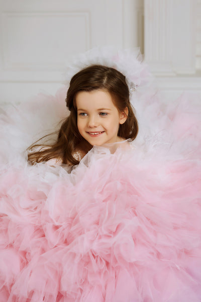 High End Cotton Candy Dress for Children Photography Prop and Birthdays by Mia Bambina Boutique Canada